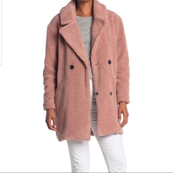 LUCKY BRAND - Faux-Fur Teddy Coat - Size Small - Picture 3 of 5